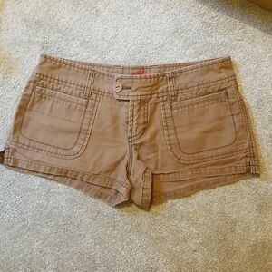 Roxy size 7 (juniors) brown jean shorts